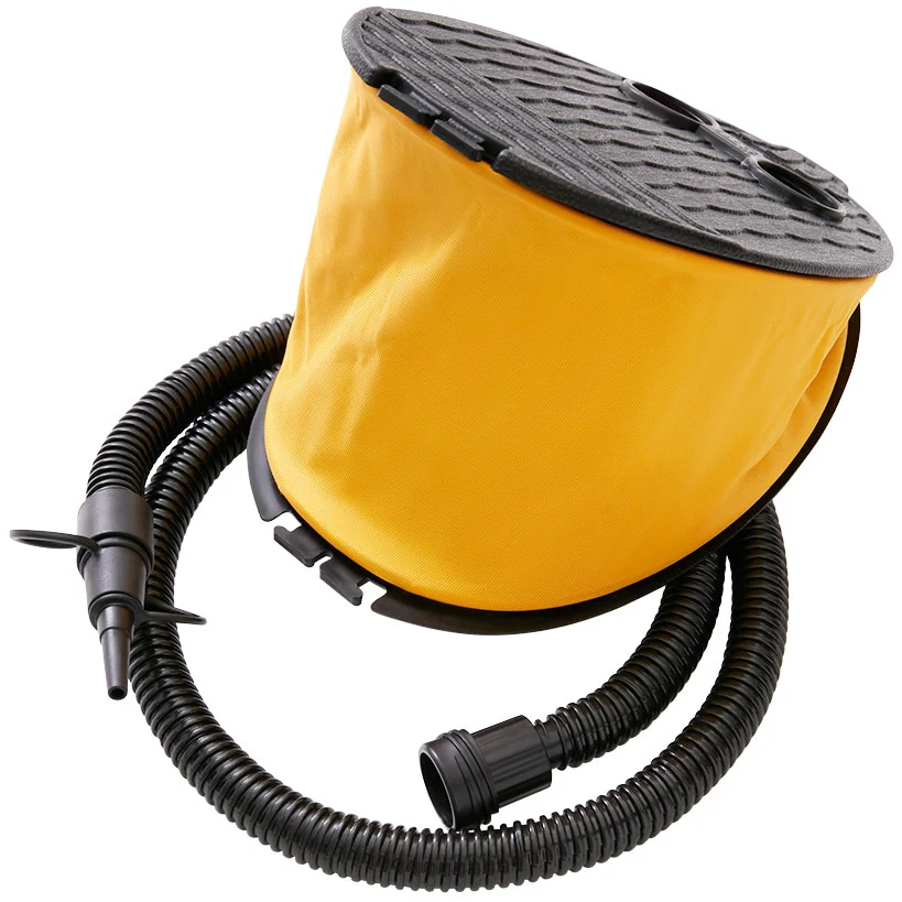 Portable Deluxe Bellows Foot Pump with 3 Adapters - Image 3