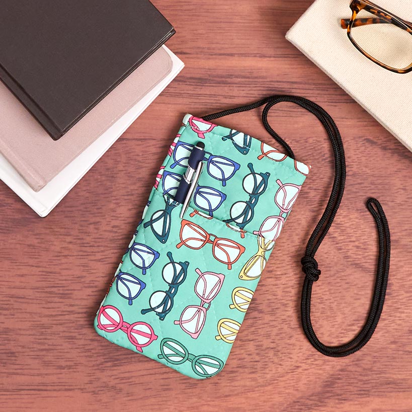 Quilted Glasses Case on a String - Image 5