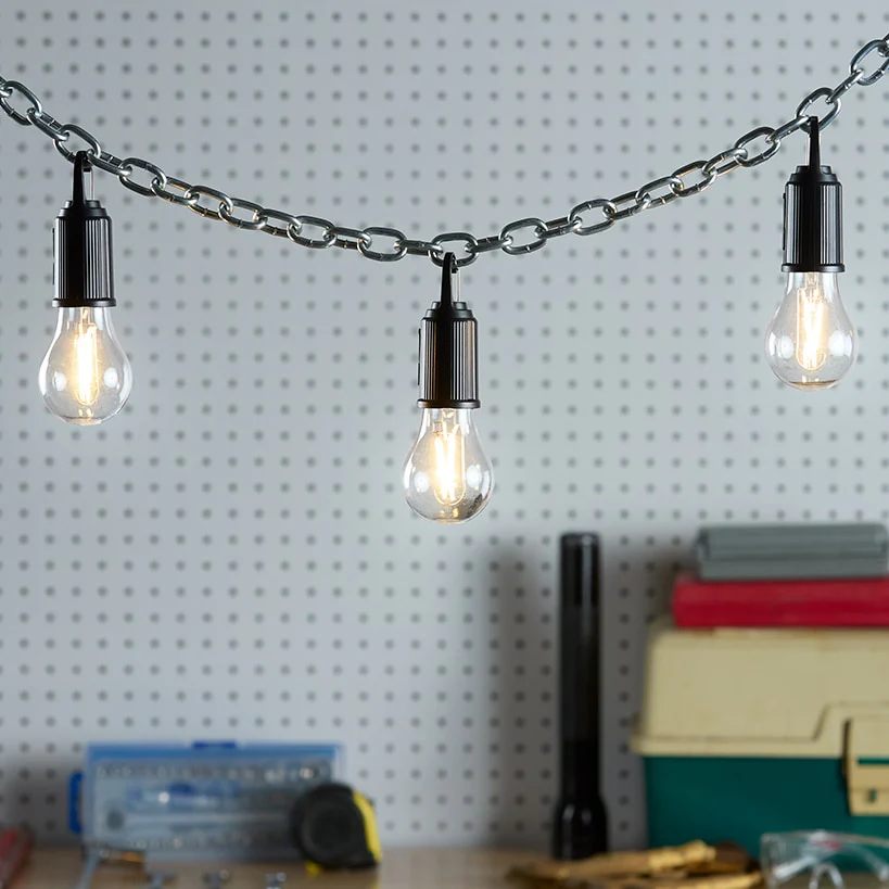 Rechargeable USB 3 Mode Hanging Bulb Lights - Set of 3