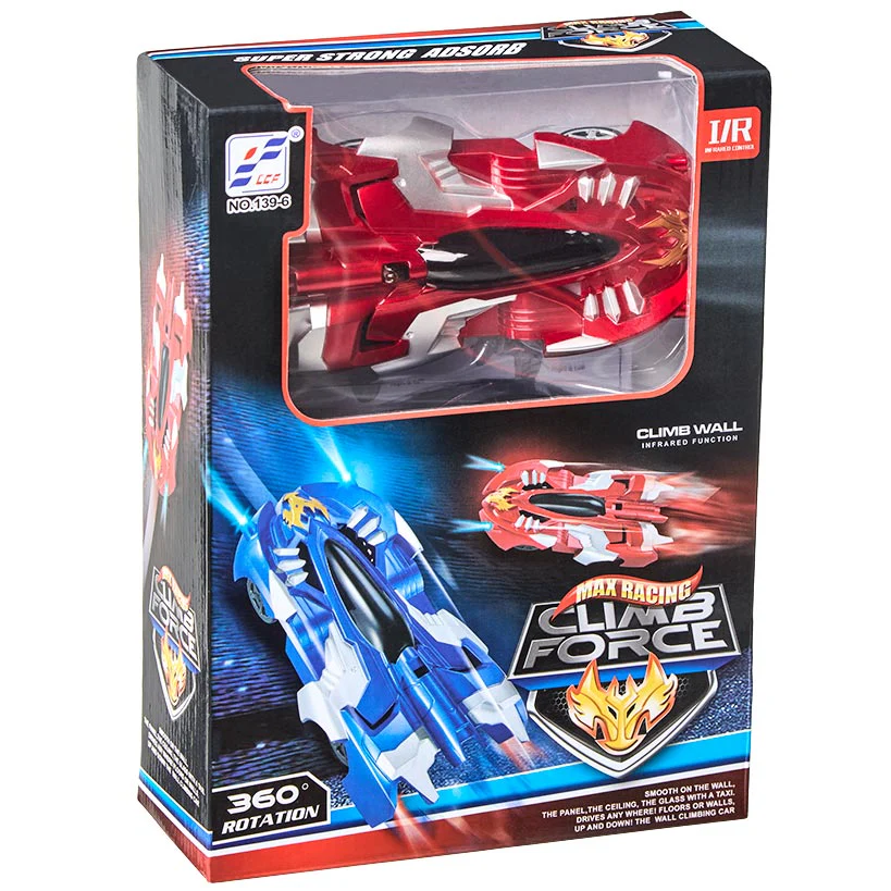 Remote Control Wall-Climbing Car - Rechargeable with LED Lights - Image 2
