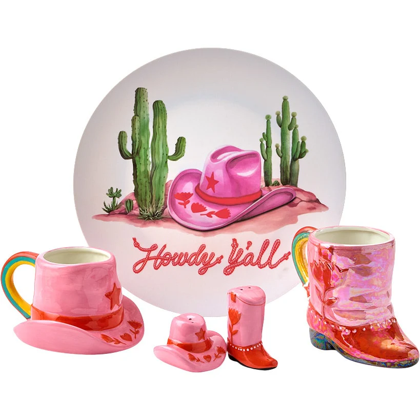 Rodeo Ready 12" Round Serving Plate in Melamine - Image 4