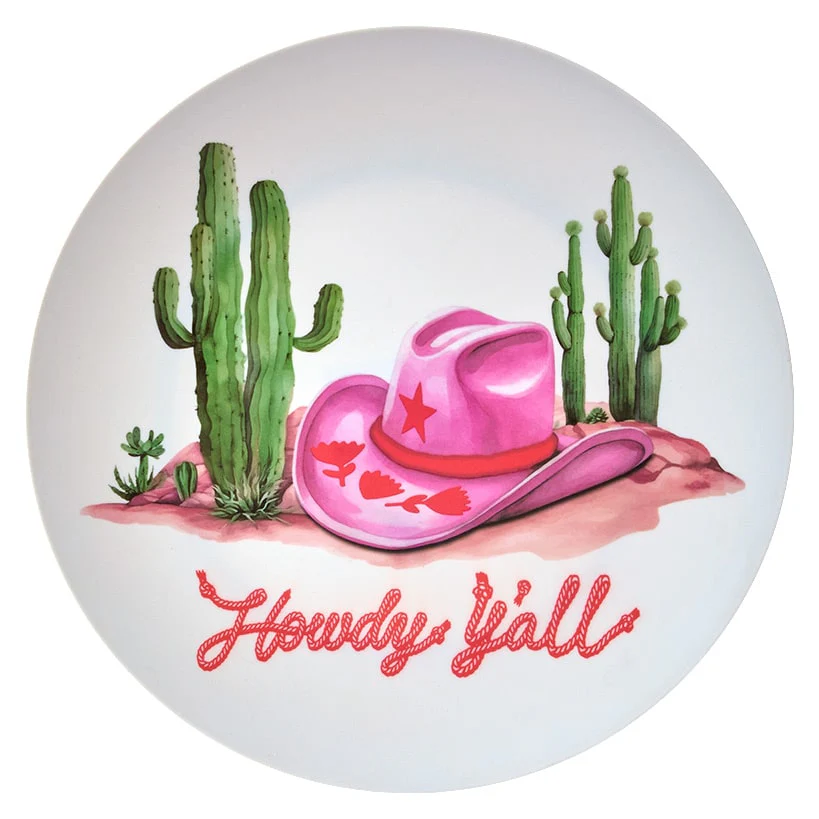 Rodeo Ready 12" Round Serving Plate in Melamine - Image 5