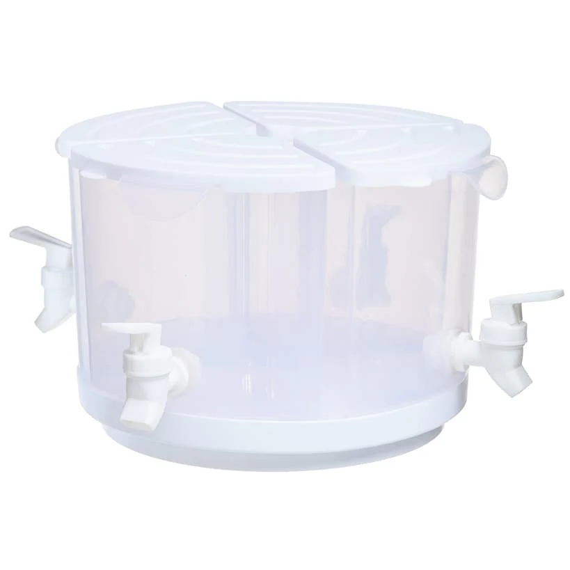 Rotating Plastic Beverage Drink Dispenser - 4 Separate Compartments