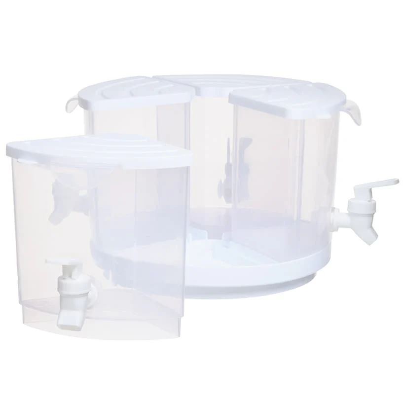 Rotating Plastic Beverage Drink Dispenser - 4 Separate Compartments - Image 2