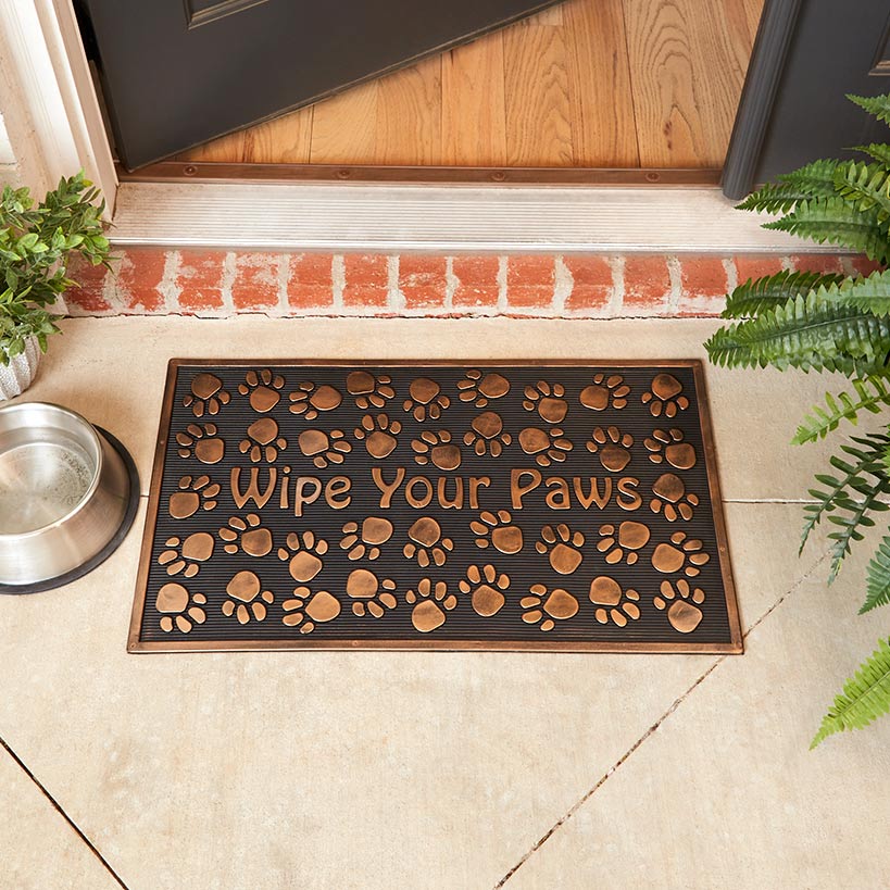 Rubber Stair Treads Set of 2 or Doormat, Wipe Your Paws - Image 2