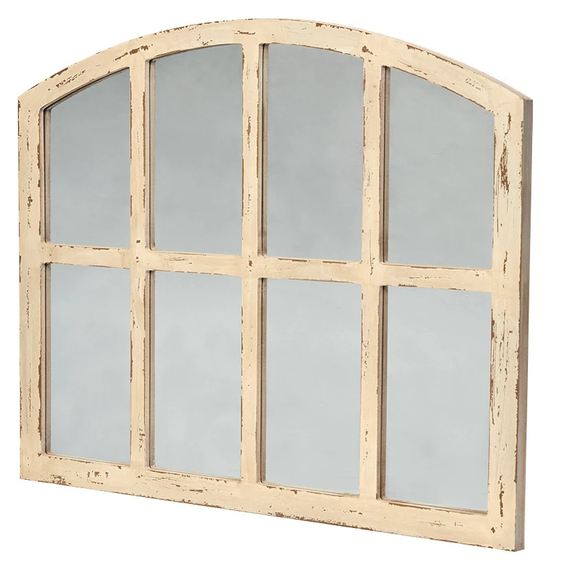 Rustic Country Window Pane Mirror - Black, Dark Brown, or White - Image 8