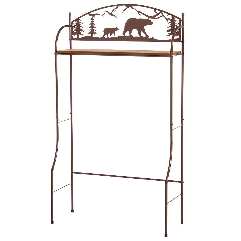 Rustic Lodge Bear Over-the-Toilet Space Saver - Image 3