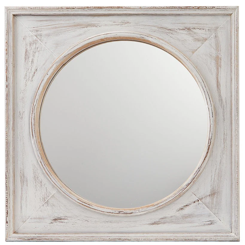 Rustic Square Framed Mirror - Image 3