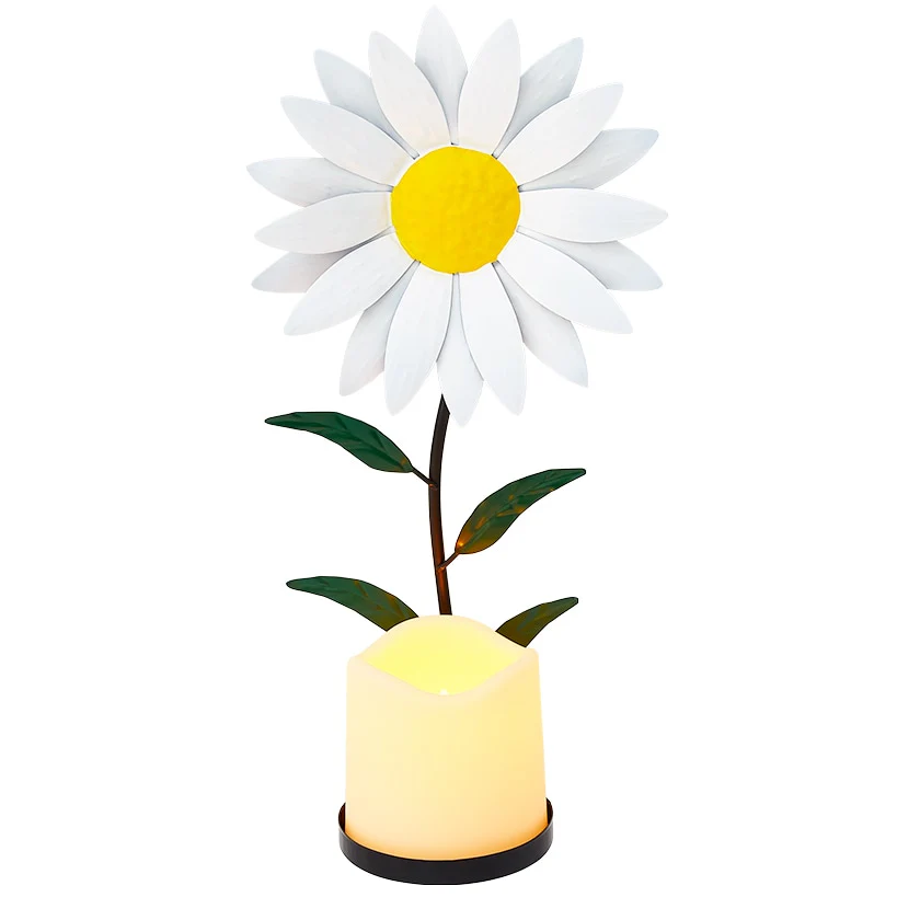 Sconce Flower LED Candle In Daisy Forget Me Not Hibiscus Or Sunflower - Image 6