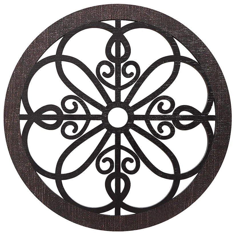 Scrolled Wall Medallion Elegant Metal Wall Art Decor - Image 10