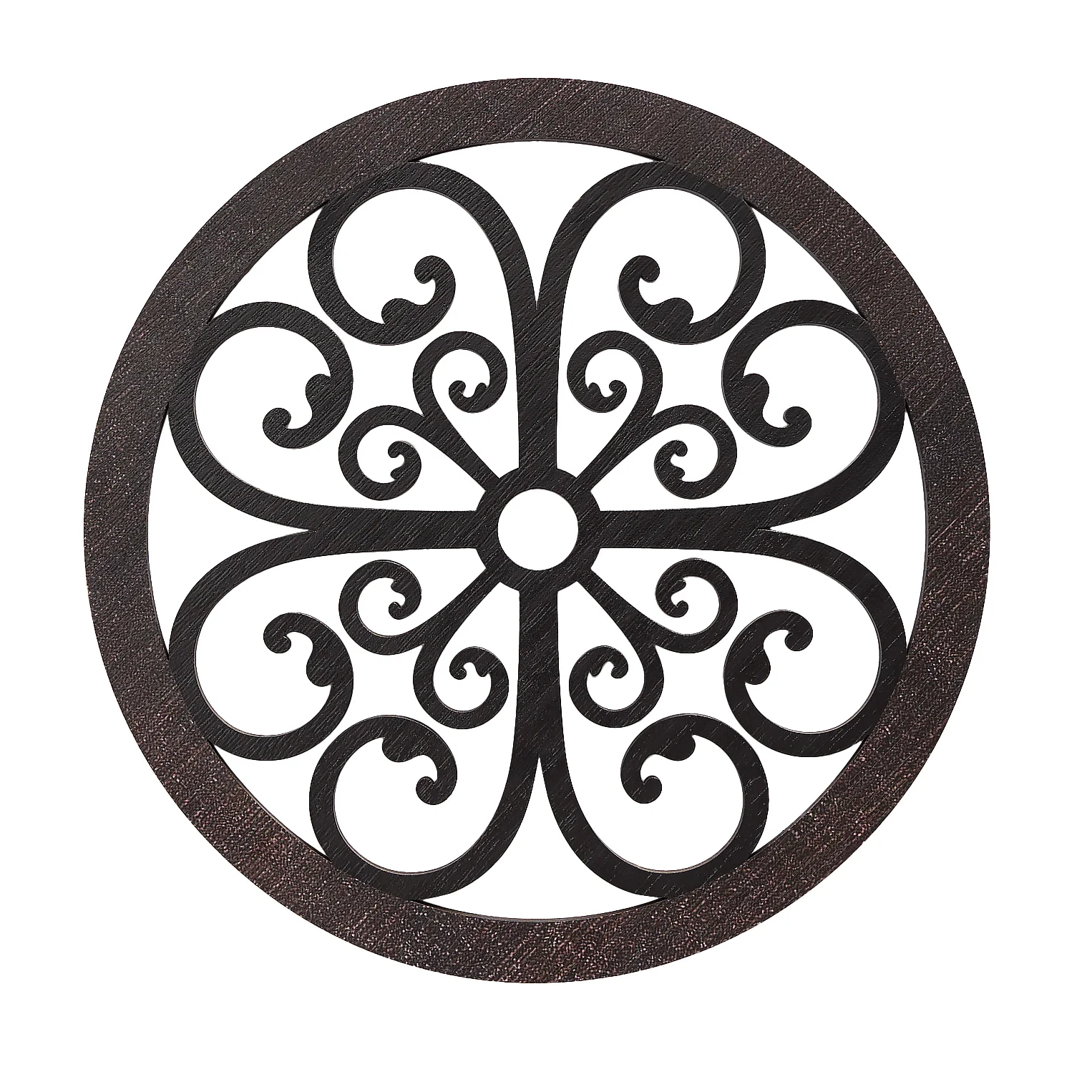 Scrolled Wall Medallion Elegant Metal Wall Art Decor - Image 11