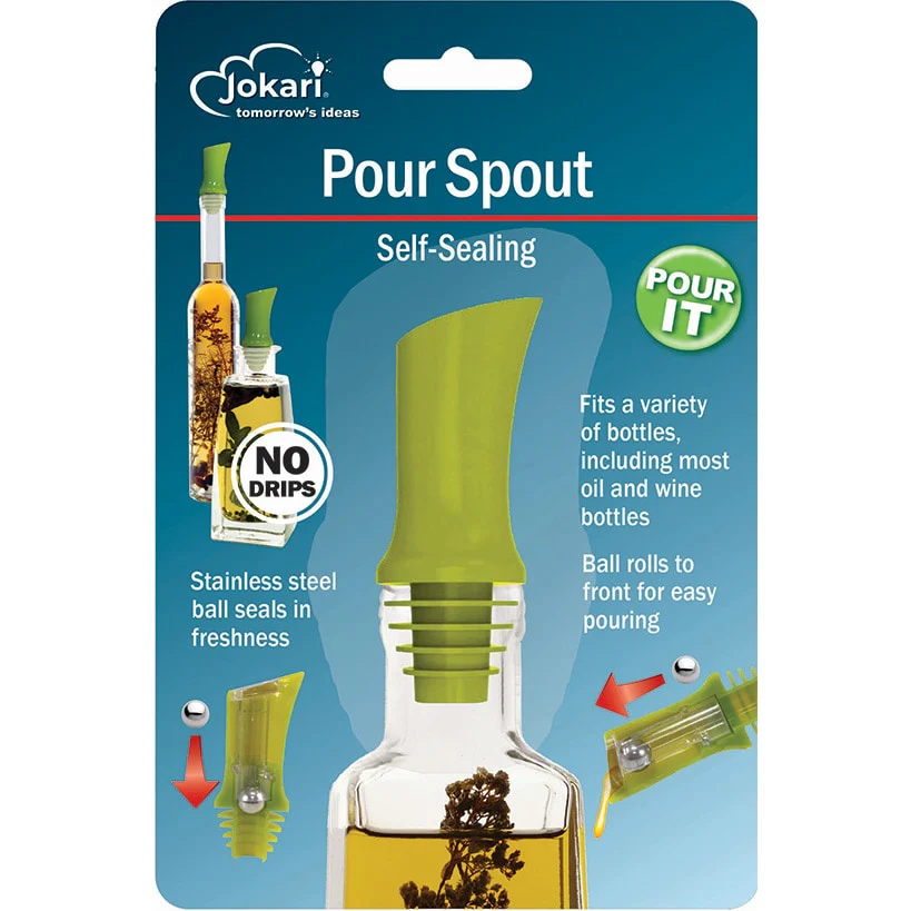 Self-Closing Slow Pour Spout Top for Oil or Wine Bottles - Image 4