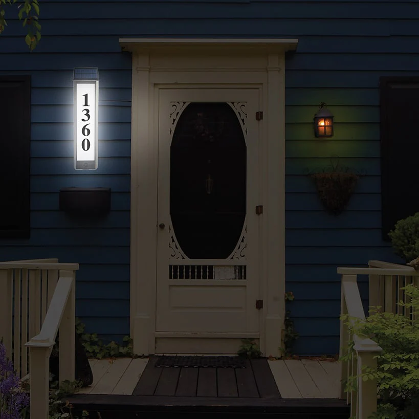 Sensor Brite® Solar Powered, Adjustable, House Address LED Light - Image 4