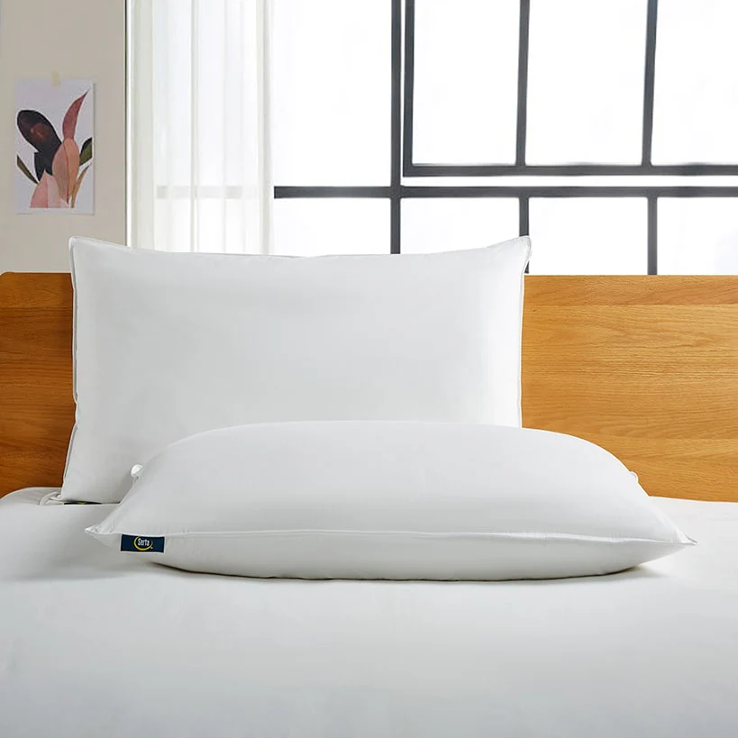 Serta White Goose Feather and Down Fiber Pillows 2-Pk. - Image 7