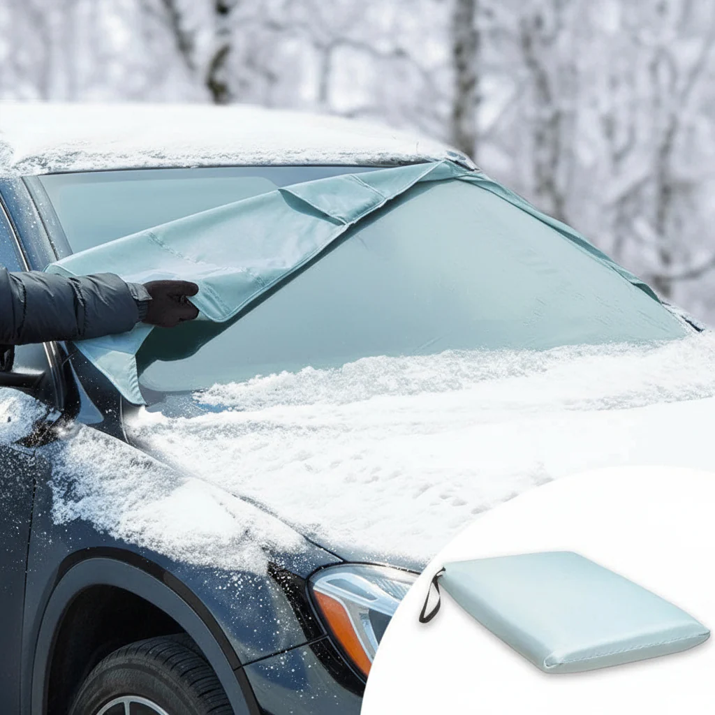 Set of 2 Car or SUV Magnetic Windshield Covers