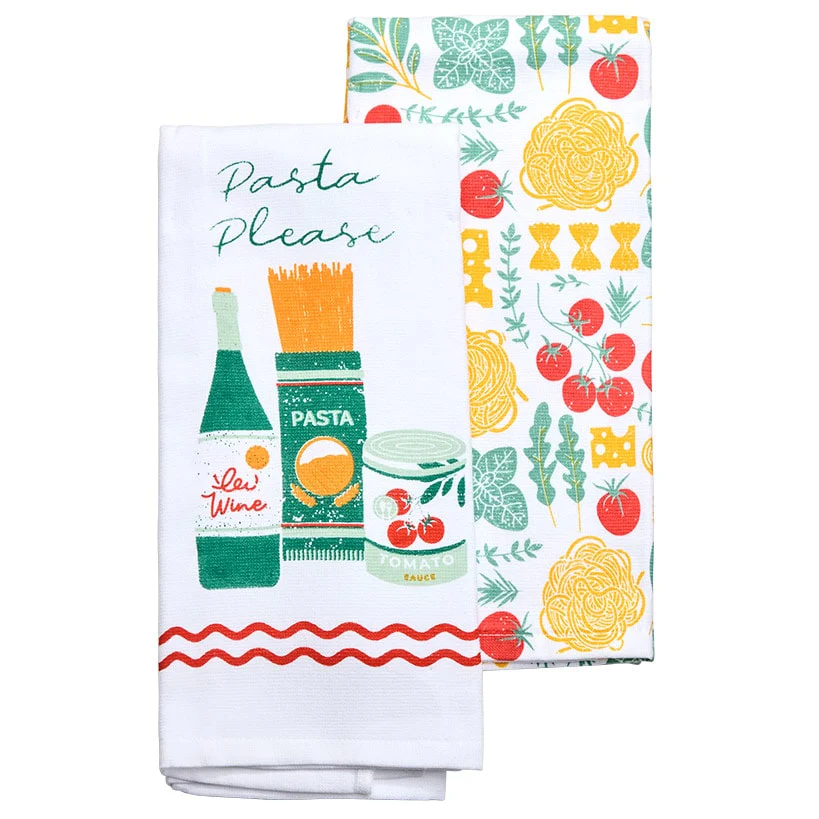 Set of 2 Cotton Kitchen Towels - Image 2