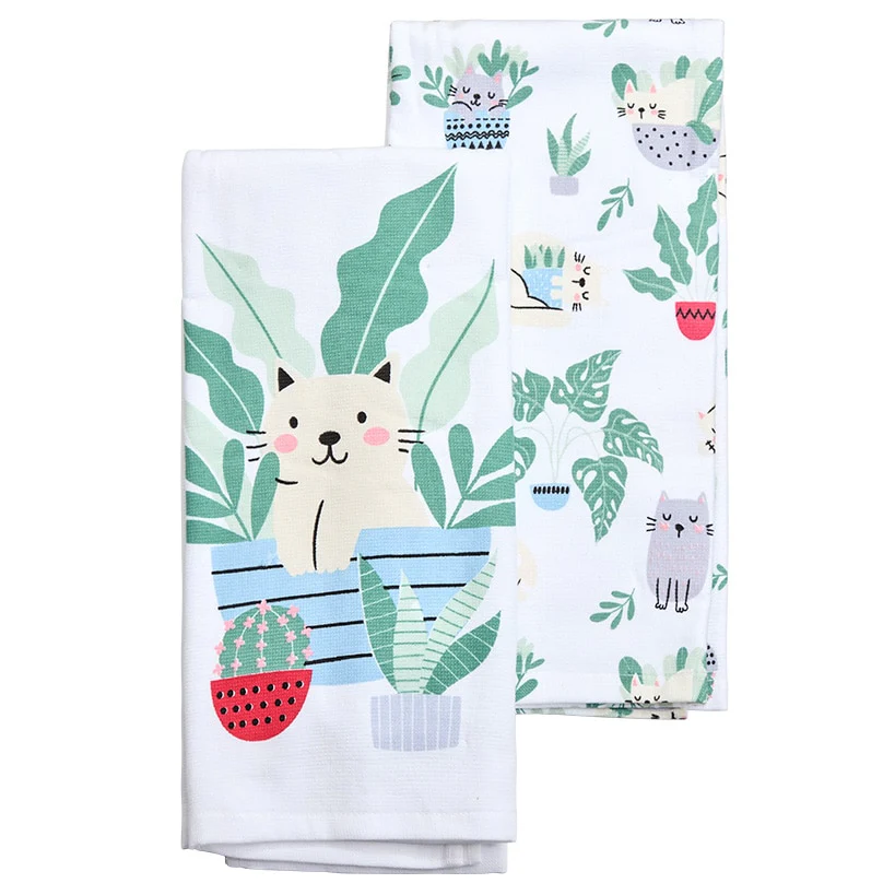 Set of 2 Cotton Kitchen Towels - Image 5