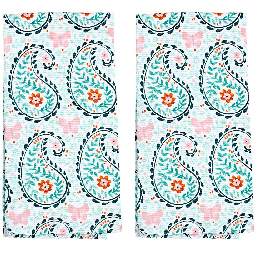 Set of 2 Dolly Parton Paisley Kitchen Towels - Image 2
