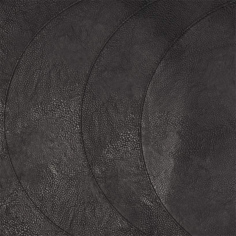Set of 4 Faux Leather Round Placemats - Image 4
