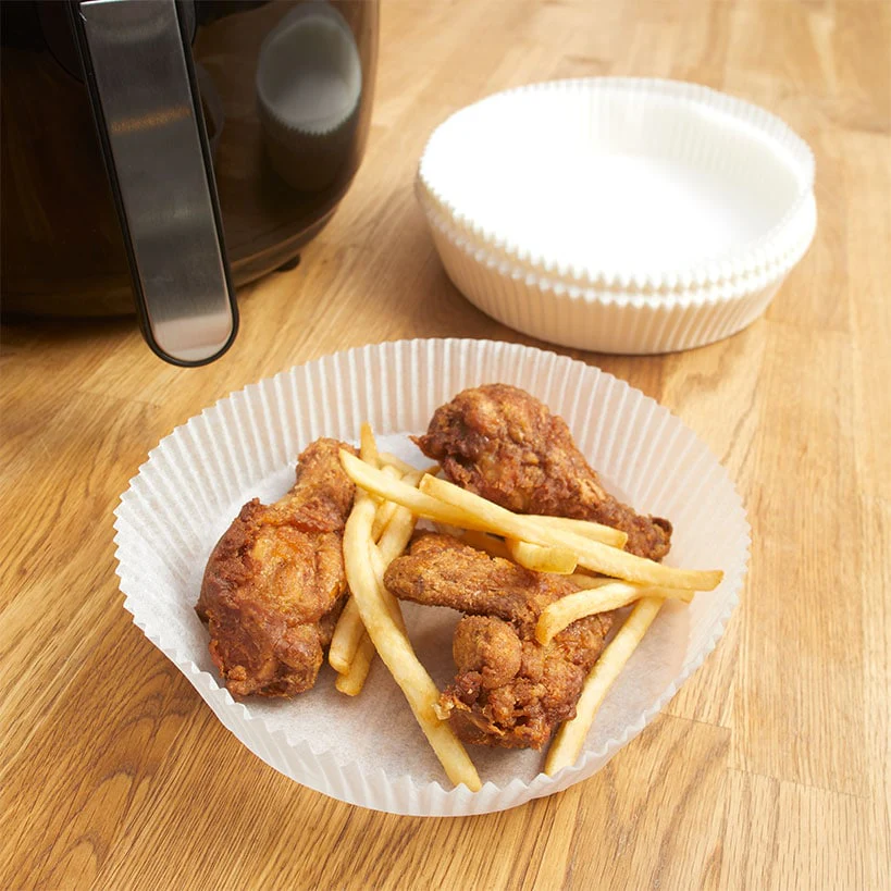 Set of 50 Air Fryer Parchment Paper Liners - Image 3