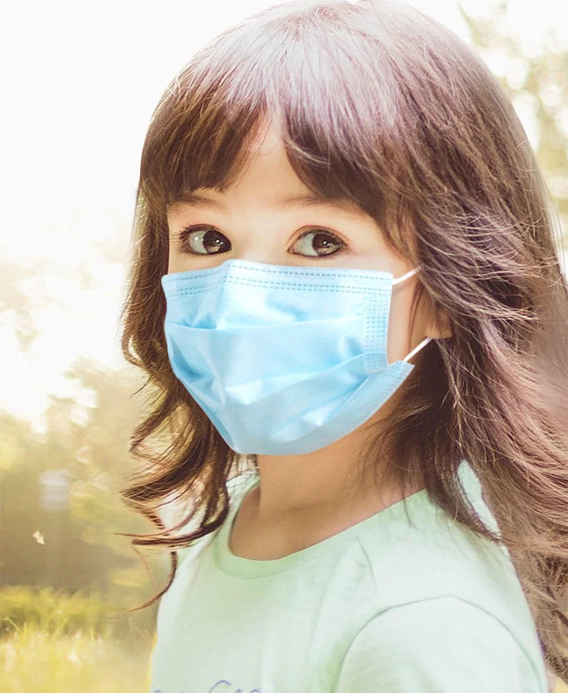 Set of 50 Disposable Kids' Face Masks - Image 3