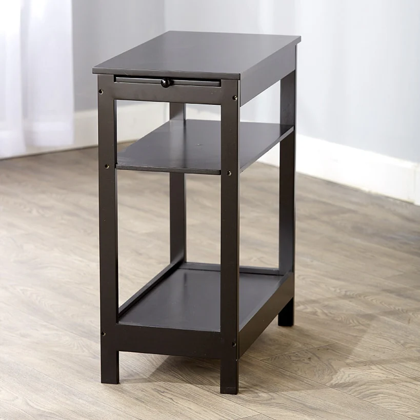 Side Table with Extension Shelf - Image 5