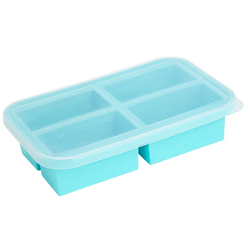 Silicone Food Freezer Tray with Lid - 4 Cups - Image 5