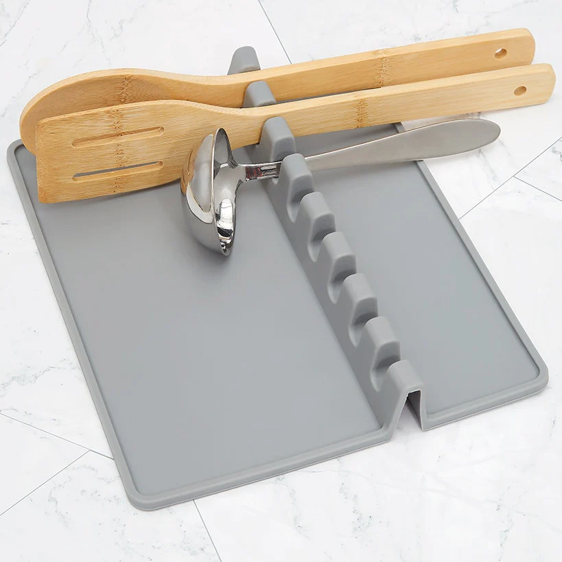 Silicone Utensil Spoon Rest for Multiple Utensils