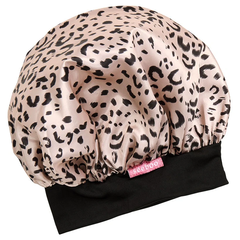 Silky Satin Unicorn or Leopard Head Scarf Cap and Sleeping Bonnet - Image 4
