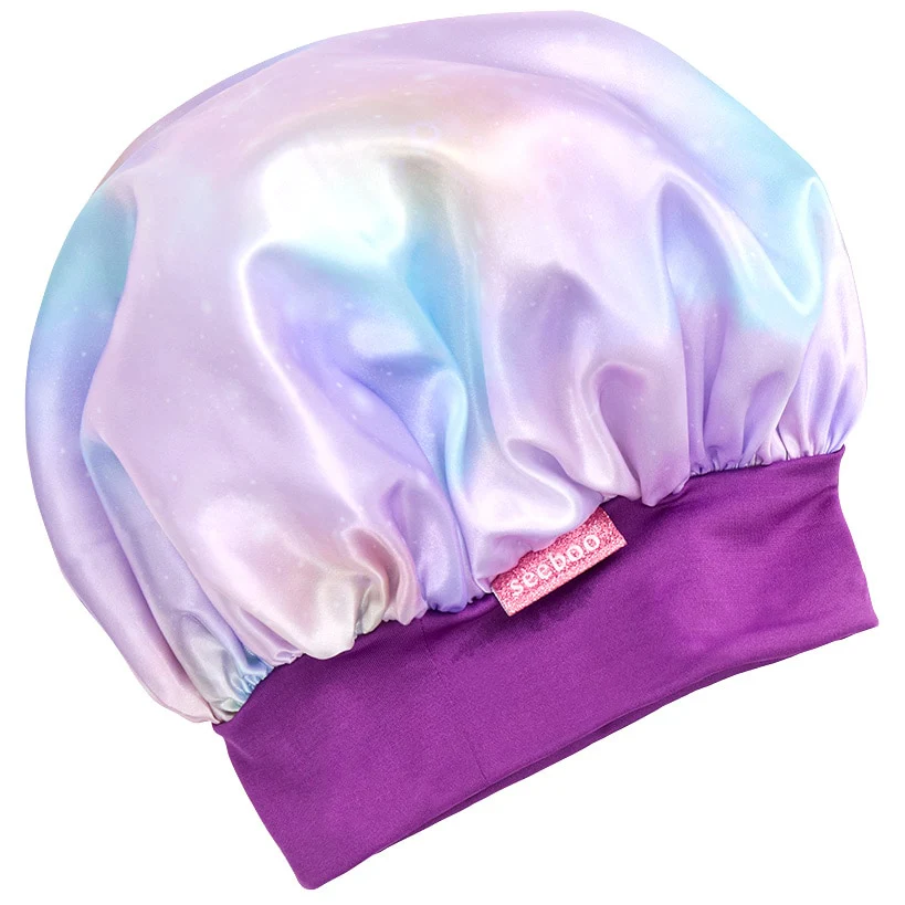 Silky Satin Unicorn or Leopard Head Scarf Cap and Sleeping Bonnet - Image 5