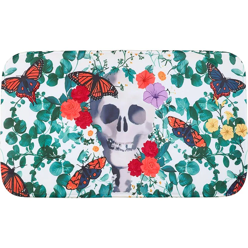 Skull, Flowers and Butterflies Halloween Bath Set 16 Pc. - Image 3