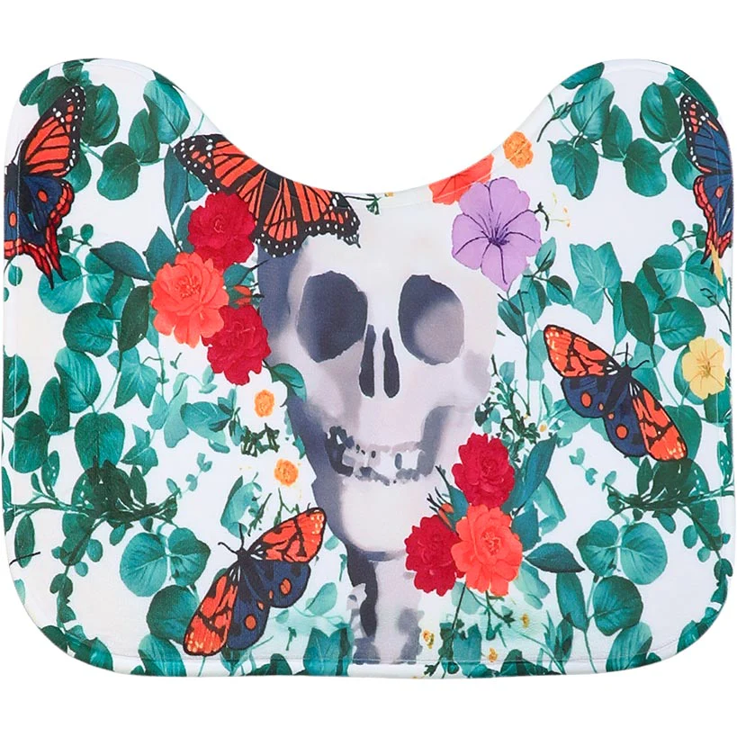 Skull, Flowers and Butterflies Halloween Bath Set 16 Pc. - Image 4