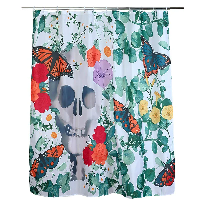 Skull, Flowers and Butterflies Halloween Bath Set 16 Pc. - Image 7