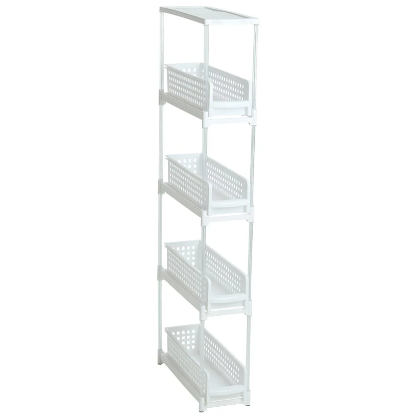 Slide Out Slim Storage Tower for Kitchen - 3 or 4 Drawer - Image 4