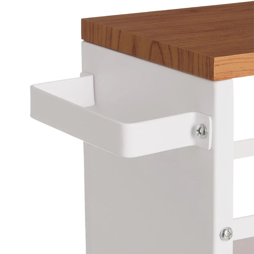 Slim Rolling Storage Cart with Handle 4 Tier - Image 2
