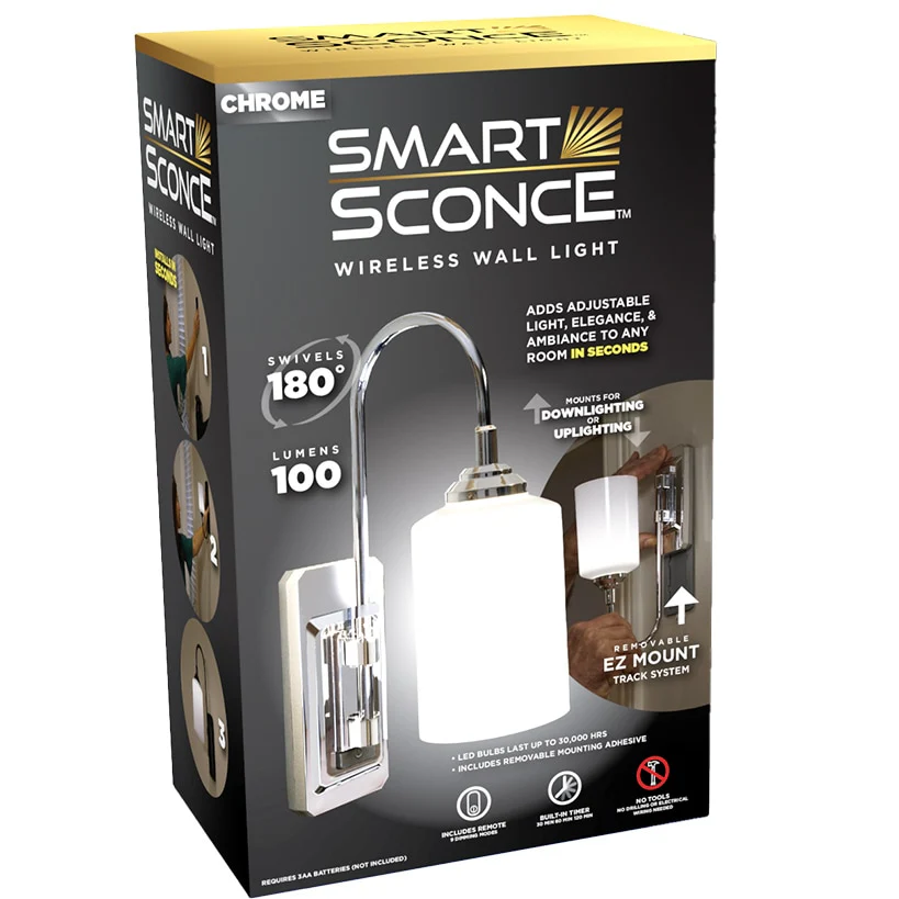 Smart Sconce™ Dimmable Wireless Wall Light With Remote - Image 10