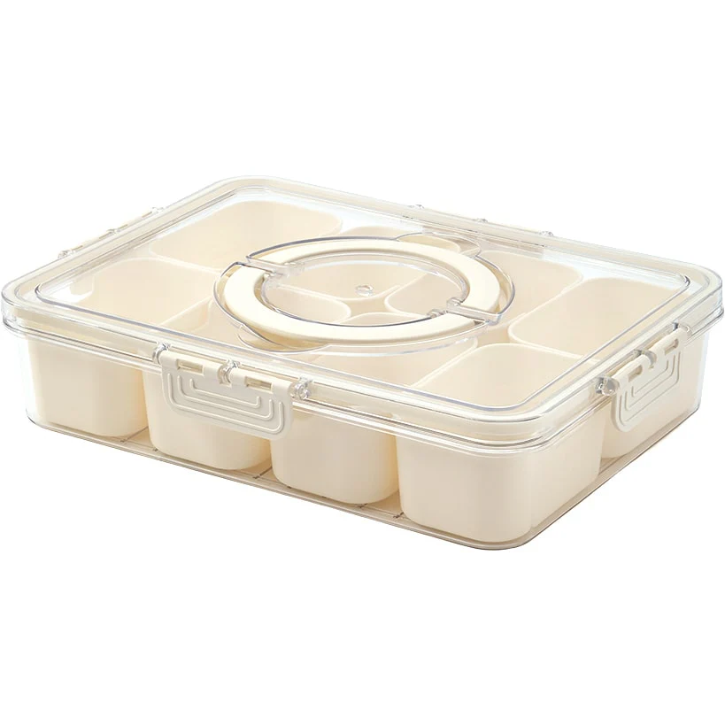 Snackle Box Divided Serving Tray with Lid - Image 2