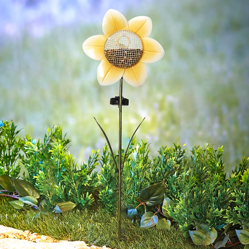 Solar Birdfeeder Stakes Flower or Butterfly - Image 5