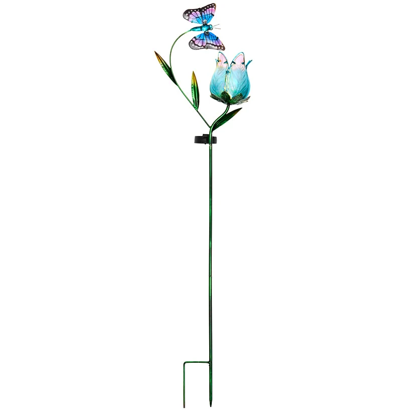 Solar Butterfly Flower Garden Stake - Image 6