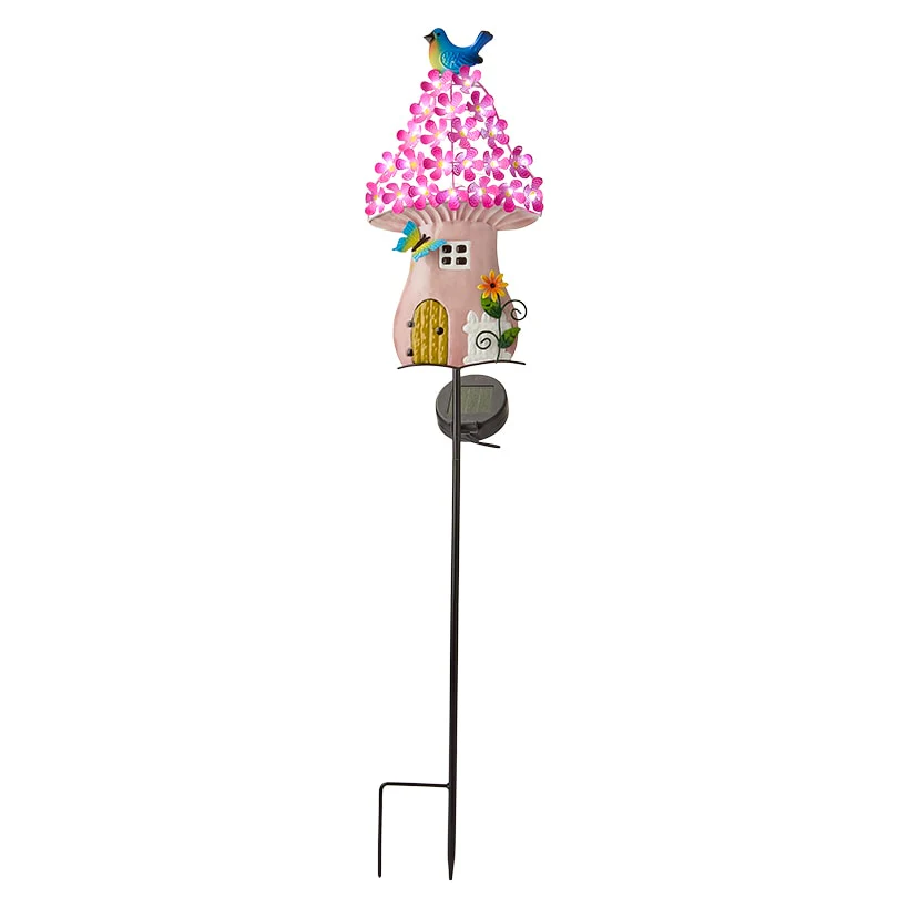Solar Fairy Cottage House Garden Stake - Image 3