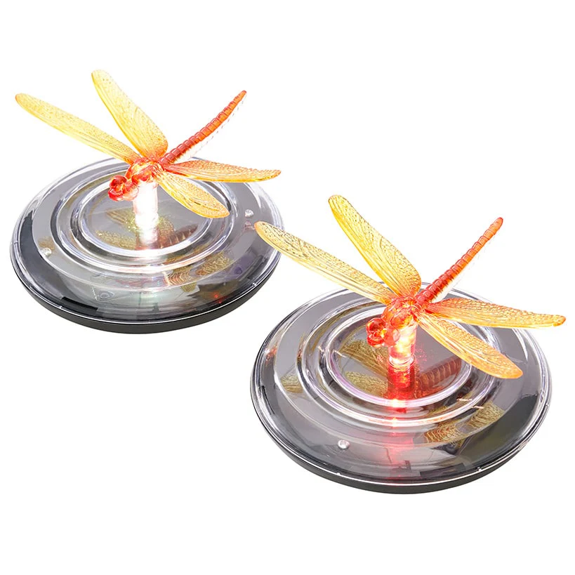 Solar Floating Color-Changing Lights - Butterfly or Dragonfly Set of 2 - Image 5