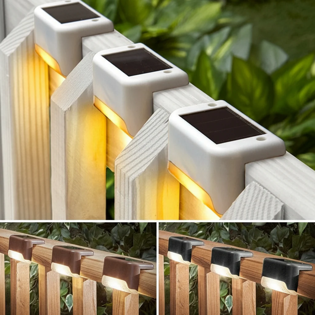 Solar LED Deck Lights Set of 3