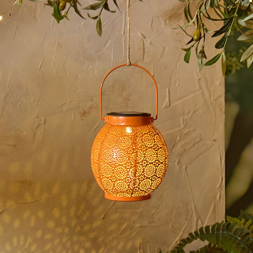 Solar Sunburst Shadow Cast Hanging Lantern - Image 3