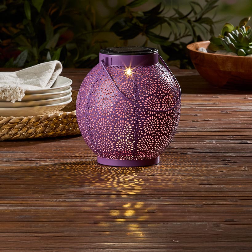 Solar Sunburst Shadow Cast Hanging Lantern - Image 8
