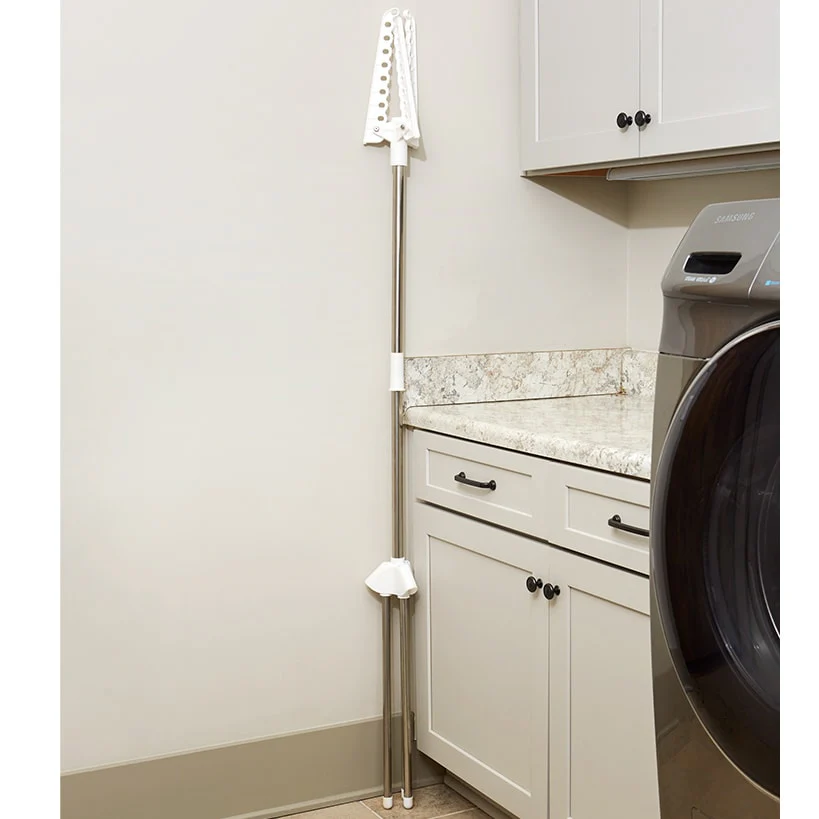 Space-Saving Folding Laundry Clothing Drying Rack with 3 Arms - Image 3