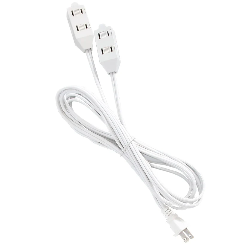 Split Extension Cord Power Strip - 6 Polorized Outlets and 2 Cords - Image 4