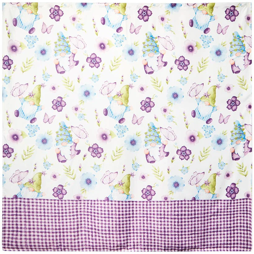 Spring Gnome Shower Curtain, Hand Towels, Valance or Hooks - Image 2