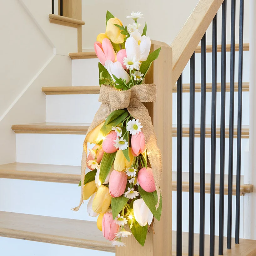Spring Lighted Multi-Use Swag Décor - Easter Or Butterfly - Image 2