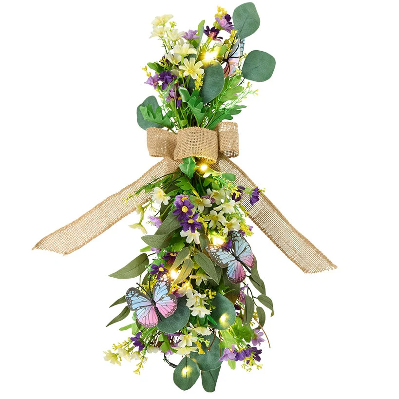 Spring Lighted Multi-Use Swag Décor - Easter Or Butterfly - Image 5