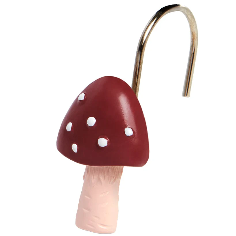 Spring Mushroom Shower Curtain, Bath Rug, Hand Towels, Valance or Hooks - Image 11